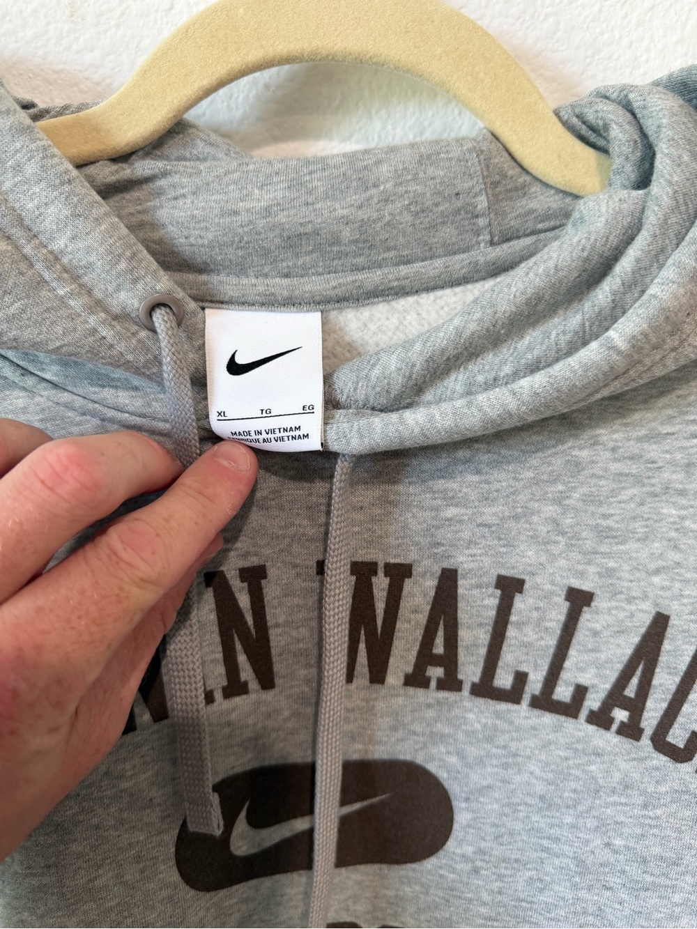 Nike Gray Baldwin Wallace University Pullover Hoodie - Picture 2 of 3